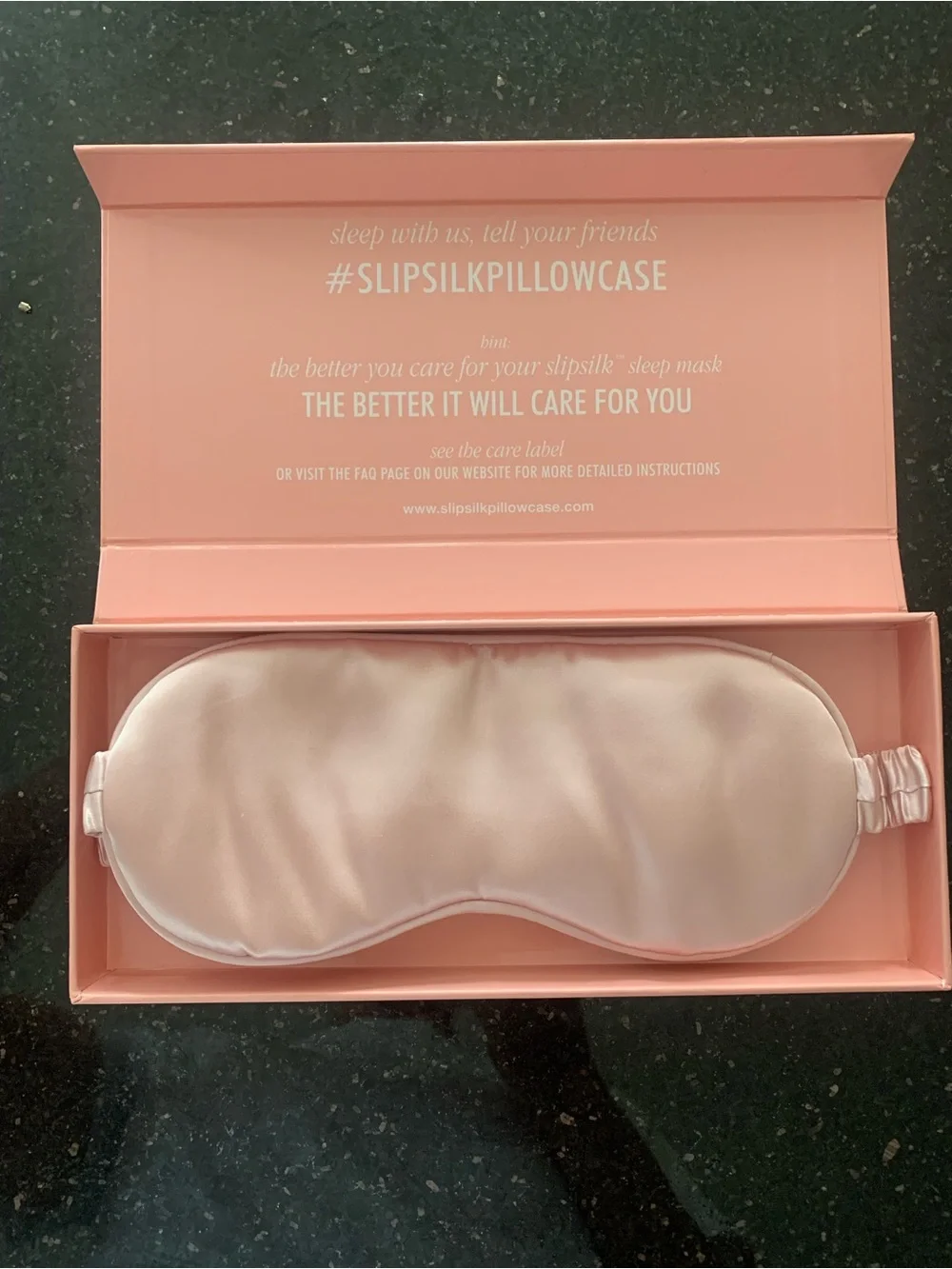 Slip pure silk sleep mask NWT - pink